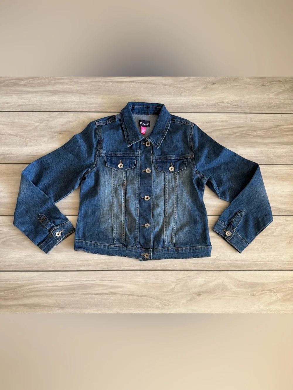 The Children's Place Denim Jacket Blue XL NWT